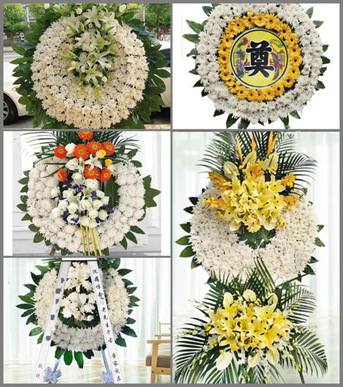 山西晋中灵石县交口乡东逻村花圈速递